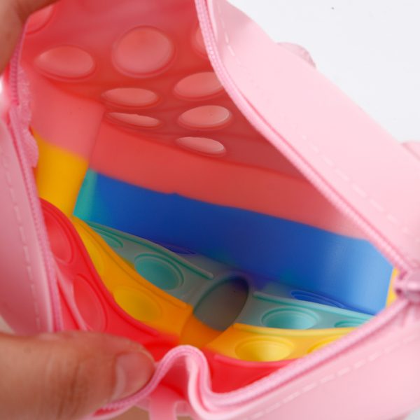 Colorful Butterfly Silicone Crossbody Bag - Image 4