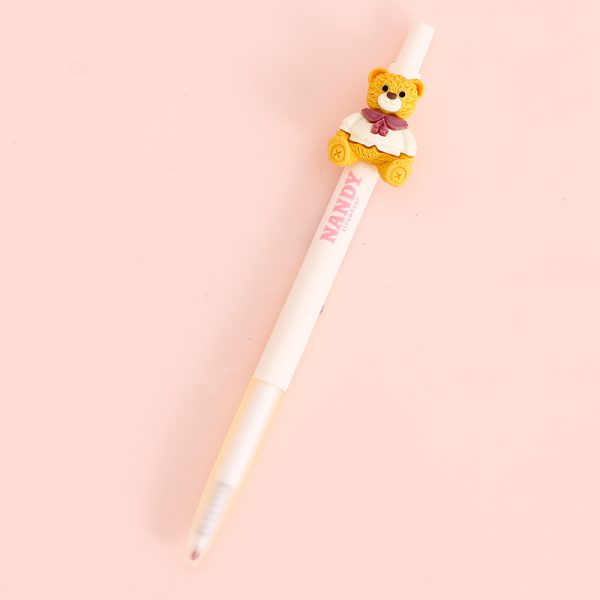 Strawberry Bear Retractable Pen Black 0.5mm - Image 3