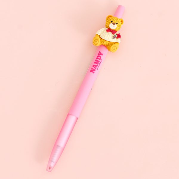 Strawberry Bear Retractable Pen Black 0.5mm - Image 4