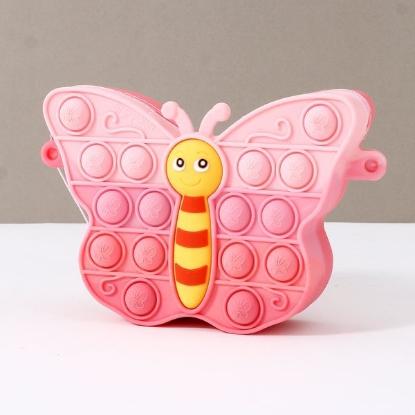 Colorful Butterfly Silicone Crossbody Bag - Image 5
