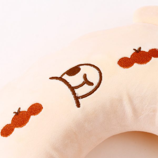 Orange Bear Memory Foam U-Shaped Pillow (Yellow) - Image 4