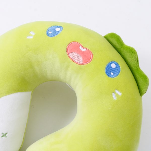 Happy Dinosaur PP Foam U-shaped Pillow (Green) - Image 4