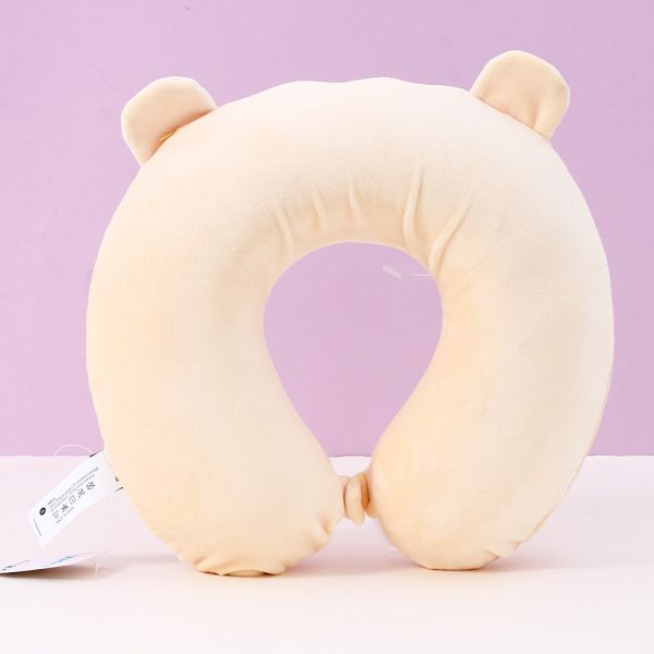 Orange Bear Memory Foam U-Shaped Pillow (Yellow) - Image 2
