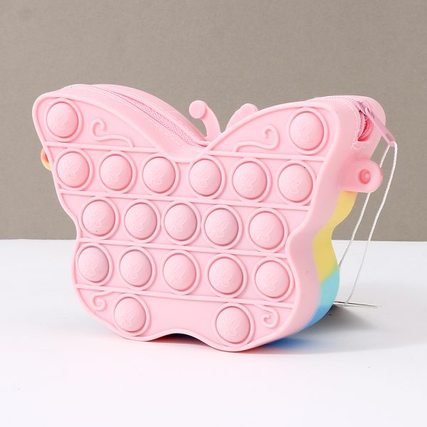 Colorful Butterfly Silicone Crossbody Bag - Image 6