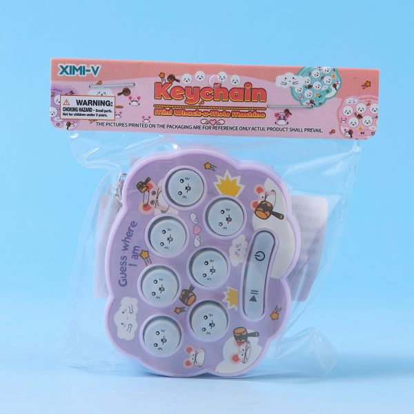 Keychain Mini Whack-a-Mole Machine (Purple) k301 - Image 2
