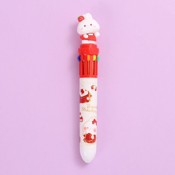Strawberry Sweet Bunny 10-in-1 Ballpoint Pen 0.7mm - Image 5