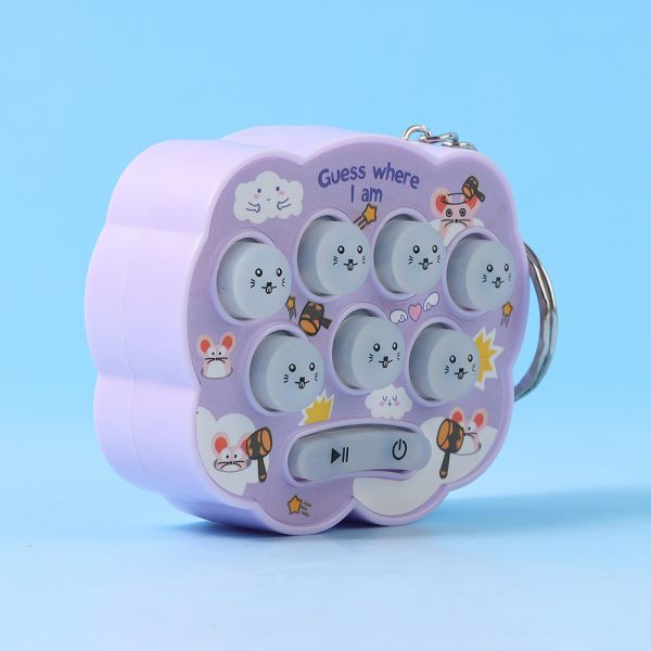 Keychain Mini Whack-a-Mole Machine (Purple) k301 - Image 3