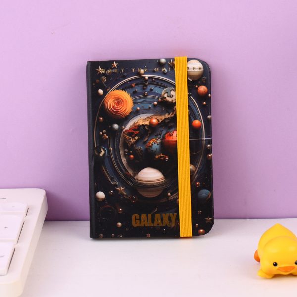 Blue Gold Universe Binding Hardcover Notebook A7 - Image 5