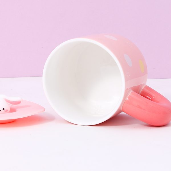 350ml/11.83fl.oz. Outing Diary Creative Ceramic Cup (Pink) - Image 3