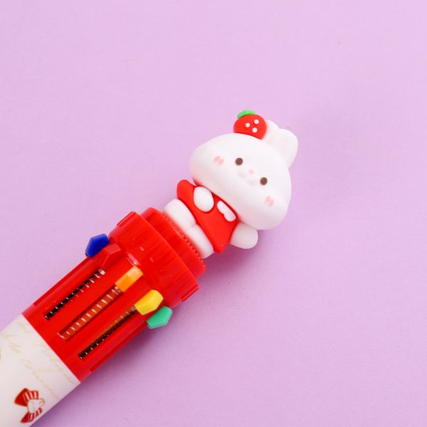 Strawberry Sweet Bunny 10-in-1 Ballpoint Pen 0.7mm - Image 6