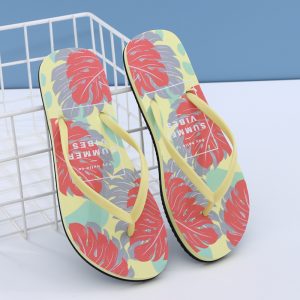 Summer Ladies Flip-Flops(Yellow, 37)
