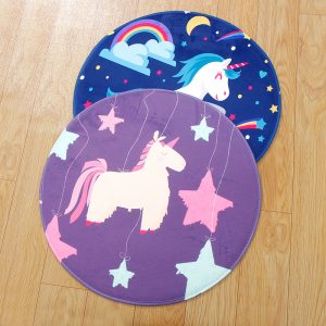 Flannel Unicorn Series Floor Mat