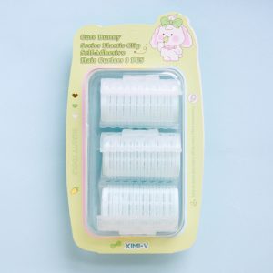 Cute Bunny Series Elastic Clip Self-Adhesive Hair Curlers 3 PCS