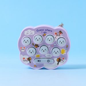 Keychain Mini Whack-a-Mole Machine (Purple) k301