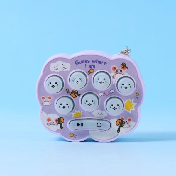 Keychain Mini Whack-a-Mole Machine (Purple) k301