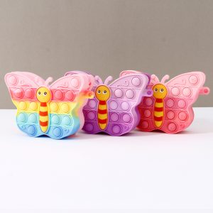 Colorful Butterfly Silicone Crossbody Bag