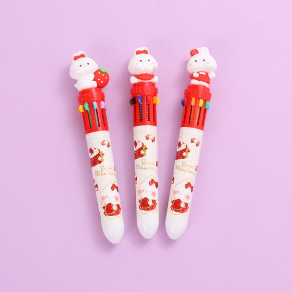 Strawberry Sweet Bunny 10-in-1 Ballpoint Pen 0.7mm