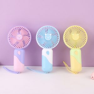 Two-Tone Ice Cream Handheld Fan