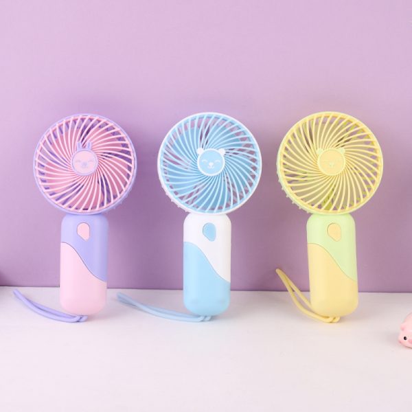 Two-Tone Ice Cream Handheld Fan
