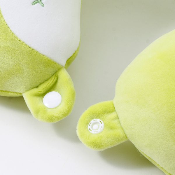 Cute Eyes Dinosaur PP Foam U-shaped Pillow (Green) - Image 3