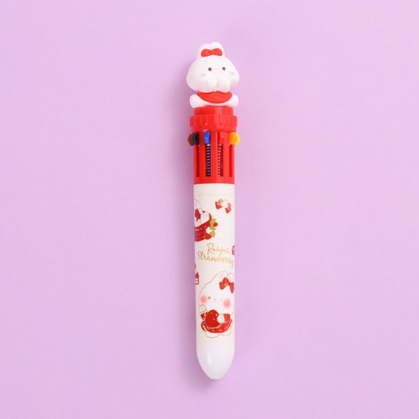 Strawberry Sweet Bunny 10-in-1 Ballpoint Pen 0.7mm - Image 7