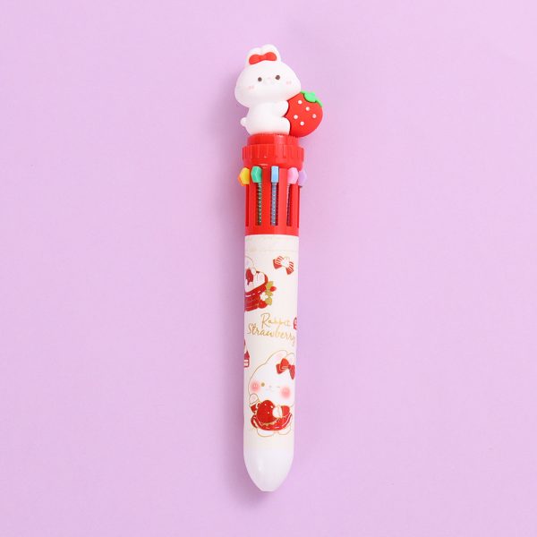 Strawberry Sweet Bunny 10-in-1 Ballpoint Pen 0.7mm - Image 8