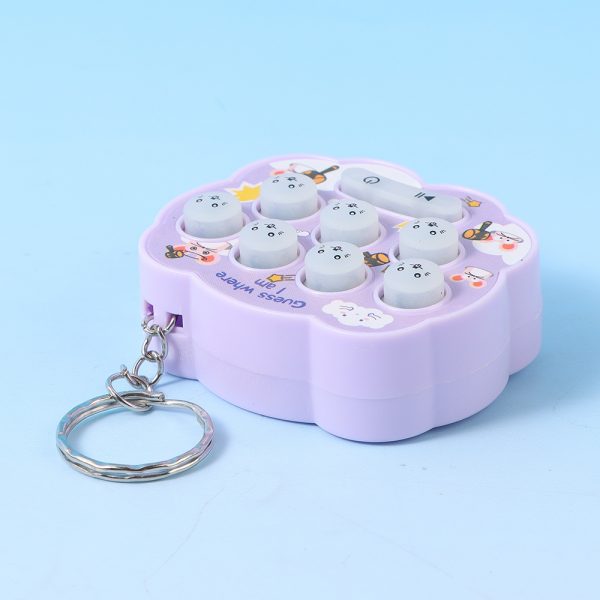Keychain Mini Whack-a-Mole Machine (Purple) k301 - Image 4