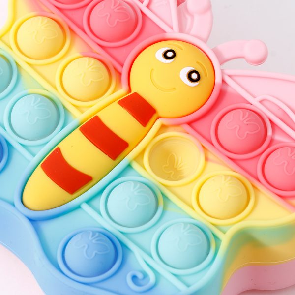 Colorful Butterfly Silicone Crossbody Bag - Image 2
