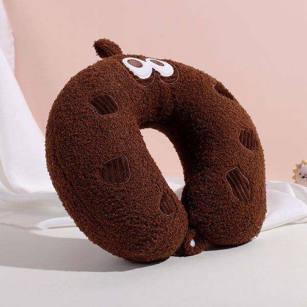 Cookie PP Foam U-Shaped Pillow (Brown) - Image 3