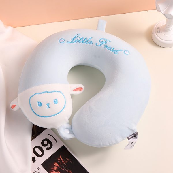 Star Sheep Memory Foam U-Shaped Pillow (Blue) - Image 6