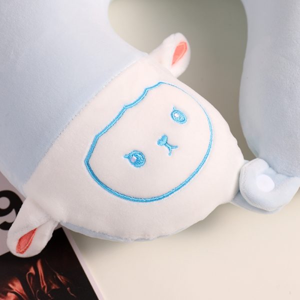 Star Sheep Memory Foam U-Shaped Pillow (Blue) - Image 4
