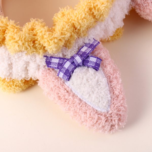 Fox Ear Bowknot Hair-Drying Band (Pink) - Image 3