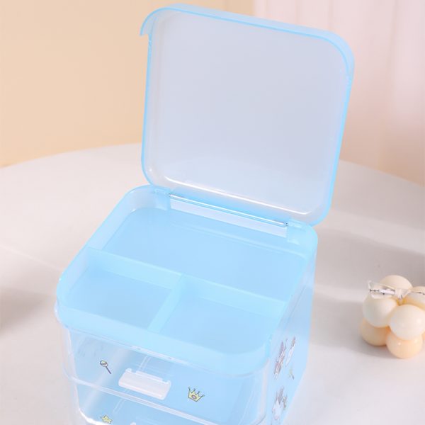 DIY Sticker Flap Drawer Plastic Storage Box - Image 3