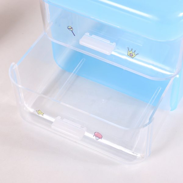 DIY Sticker Flap Drawer Plastic Storage Box - Image 2
