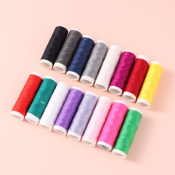 Portable Round Sewing Kit (White) - Image 2