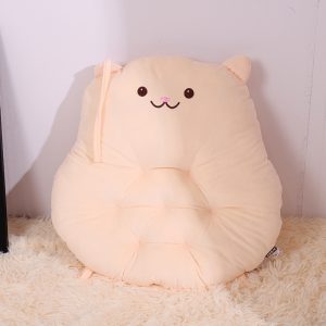 Kitten Holes Cushion (Beige)