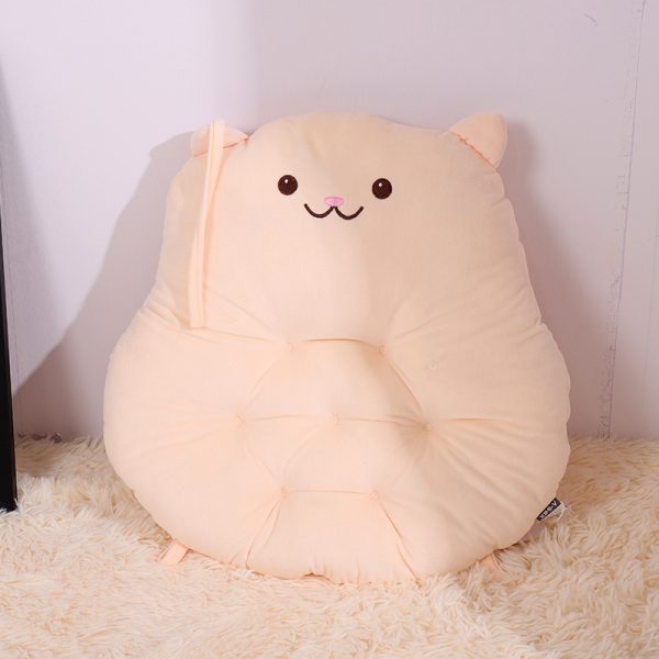 Kitten Holes Cushion (Beige)
