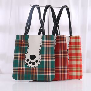 Checks Cat's Paw Series Single-shoulder Bag