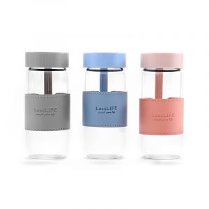 Simple Glass with Cup Cover 480ml/16.2fl.oz
