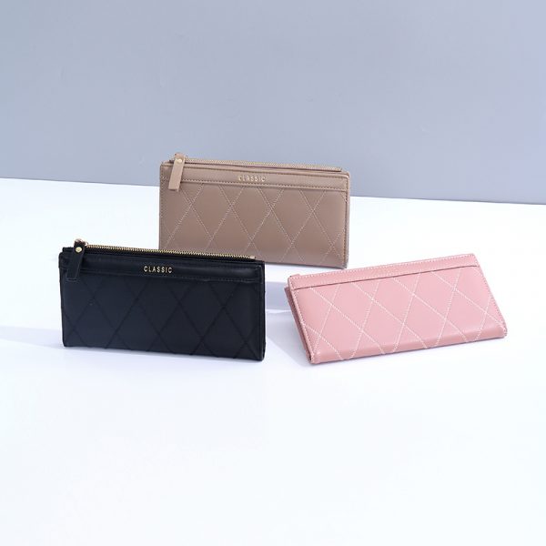 Embroidery Threads Gilding Long Ladies Purse
