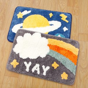 Flocking Space Series Absorbent Floor Mat
