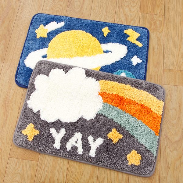 Flocking Space Series Absorbent Floor Mat