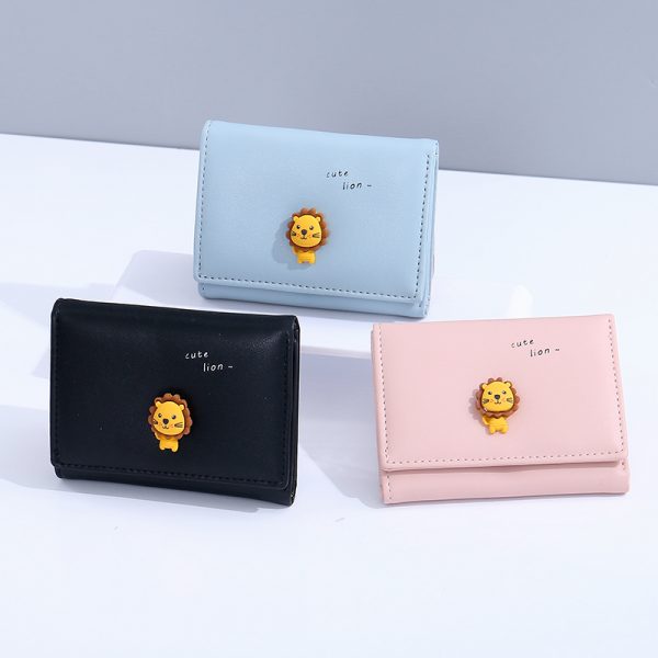 Cartoon Lion Folding Wallet