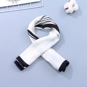 Simple Stripes Square Scarves(Black and White)
