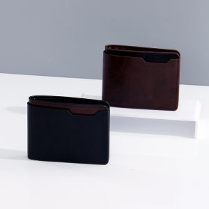 Business Spliced Short Wallet for Men