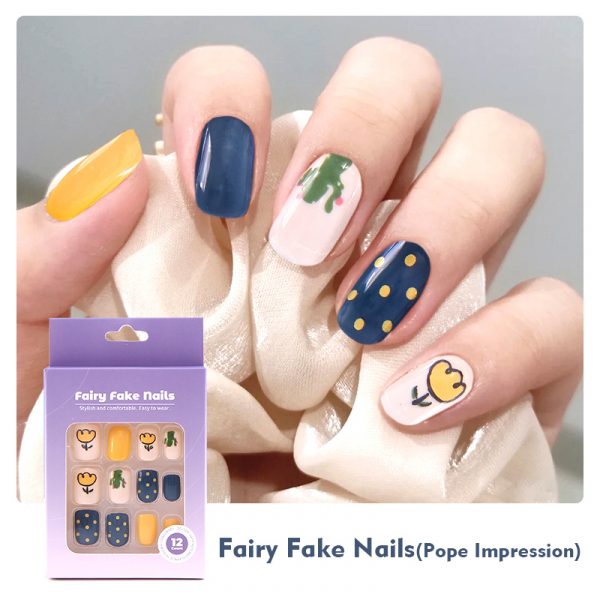 Fairy Fake Nails-12 Count(Pope Impression)