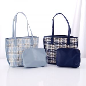 Checks Handbags Set of 2 PCS