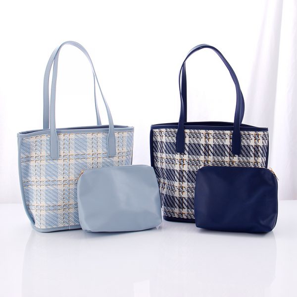 Checks Handbags Set of 2 PCS