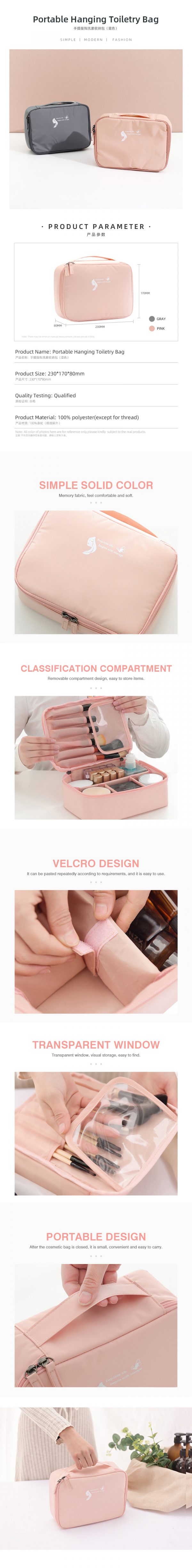 Portable Hanging Toiletry Bag - Image 2