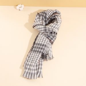 All-match Unisex A/W Scarf(Gray and White)
